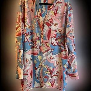 Colorful Patterned Women's Top